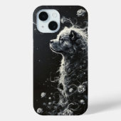 Floral Canine Elegance Case-Mate iPhone Hülle (Rückseite)