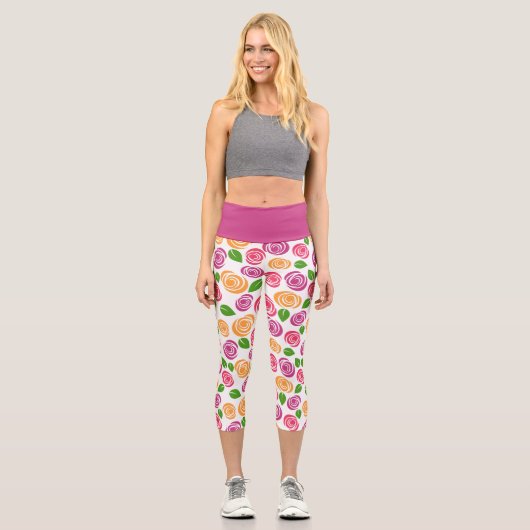 floral capri leggings (Vorderseite)