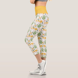 floral capri leggings