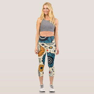 floral capri leggings