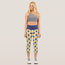 floral capri leggings