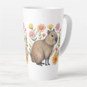 Floral Capybara Milchtasse (Rechte Ecke)