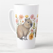 Floral Capybara Milchtasse (Linke Ecke)