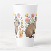 Floral Capybara Milchtasse (Vorderseite)