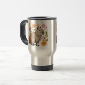 Floral Capybara Tasse (Vorderseite Links)