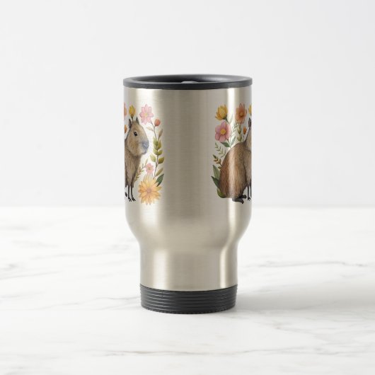 Floral Capybara Tasse (Mittel)