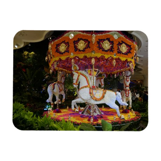 Floral Carousel Wynn Las Vegas Foto Magnet (Horizontal)
