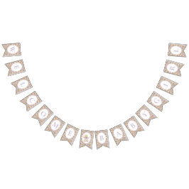 Floral Carriage Baby Shower Lavender Welcome Wimpelkette