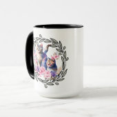 Floral Cat Cup Tasse (Vorderseite Links)