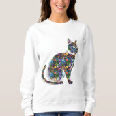 Floral Cat Sweatshirt (Vorderseite)