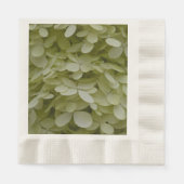 Floral Celadon Green Hydrangea Serviette (Vorderseite)