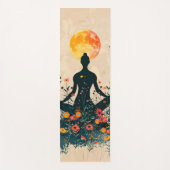 Floral Chakra Illustration Yoga Mat Yogamatte (Vorderseite)