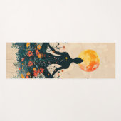 Floral Chakra Illustration Yoga Mat Yogamatte (Vorderseite (Horizontal))
