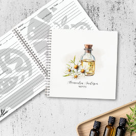 Floral Chamomile Essential Oils Aquarell Notizblock