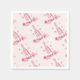  Floral Champagne | Bridal Shower Brunch Serviette