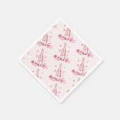  Floral Champagne | Bridal Shower Brunch Serviette (Ecke)