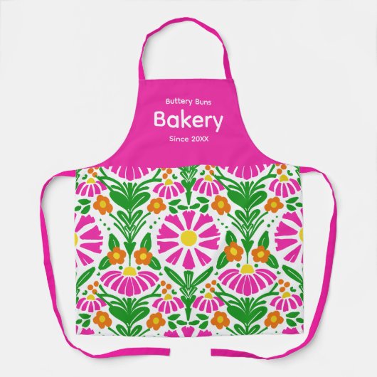 Floral Charm Custom Schürze (Vorderseite)