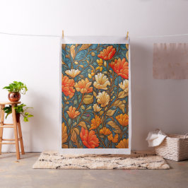 Floral Cheater Quilt Panel von William Morris Styl Stoff