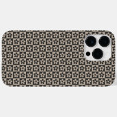 Floral Checkered Tough Case Gift for Women & Girls (Rückseite (Horizontal))