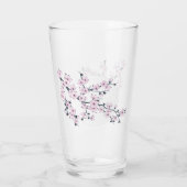 Floral Cherry Blossom Pink Glas (Rückseite)