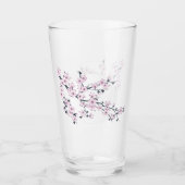 Floral Cherry Blossom Pink Glas (Vorderseite)