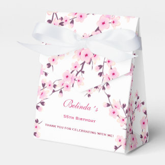 Floral Cherry Blossom Pink White | Benutzerdefinie Geschenkschachtel