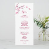 Floral Cherry Blossom Pink White Wedding    Einladung (Stehend Vorderseite)