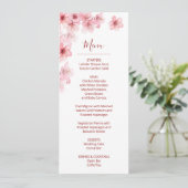 Floral Cherry Blossom Pink White Wedding    Einladung (Stehend Vorderseite)