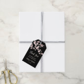 Floral Cherry Blossoms Thank You Geschenkanhänger (Mit Garn)