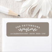 Floral Chic Address Label | Neutral (Insitu)