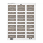 Floral Chic Address Label | Neutral (Vorne)