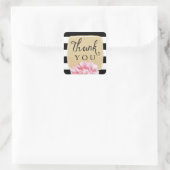 Floral Chic Danke Stickers / Champagner (Tasche)