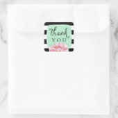 Floral Chic Danke Stickers / Minze (Tasche)
