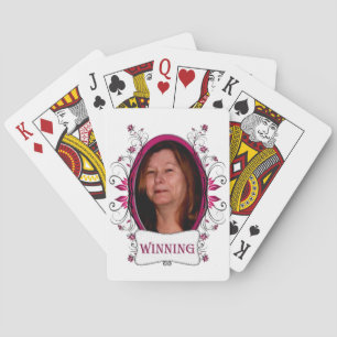 Floral Chic Gewinner Custom Spielkarten