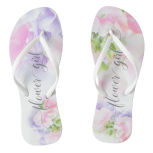 FLORAL CHIC WEDD PLATTERBSEN Blumenmädchen Badesandalen