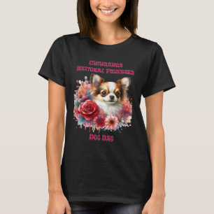 Floral Chihuahua A Petite Canine Blooms T-Shirt