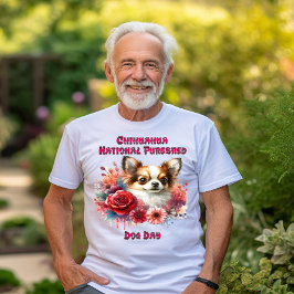 Floral Chihuahua A Petite Canine Blooms T-Shirt