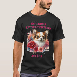 Floral Chihuahua A Petite Canine Blooms T-Shirt