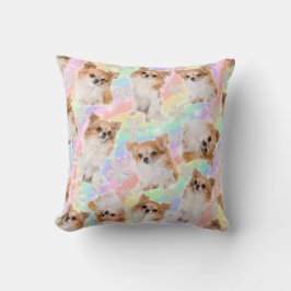 Floral Chihuahua Kissen