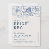Floral Chinoiserie Bridal Dusche Einladung (Vorderseite)