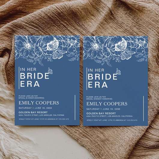 Floral Chinoiserie Bridal Dusche Einladung