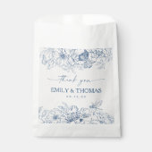 Floral Chinoiserie Gastgeschenk Hochzeiten Taschen Geschenktütchen (Vorderseite)