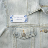 Floral Chinoiserie Name Tag Namensschild (Beispiel)