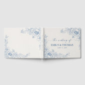 Floral Chinoiserie Wedding Gästebuch (Voll)