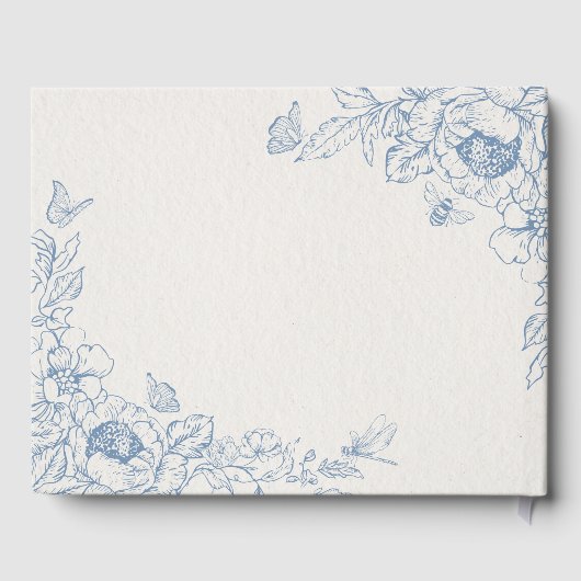 Floral Chinoiserie Wedding Gästebuch (Rückseite)