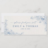 Floral Chinoiserie Wedding Head Table Sign (Vorderseite)