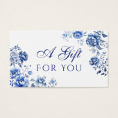 Floral chinoisme Geschenkkarte (Vorderseite)