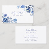 Floral chinoisme Visitenkarte (Vorne/Hinten)