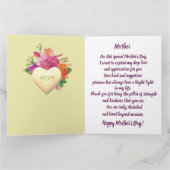 Floral Circle Banner Mother's Day  Karte (Innenseite)