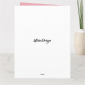 Floral Circle Banner Mother's Day Pink Karte (Rückseite)